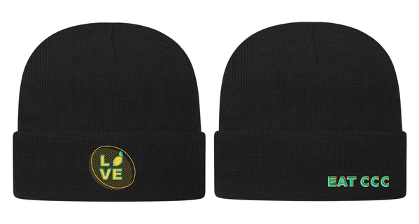 LOVE EATCCC - Beanie - Black